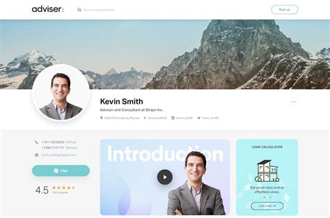 Profile Web Page Template