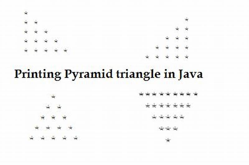 Program To Print Triangle Pattern In Java