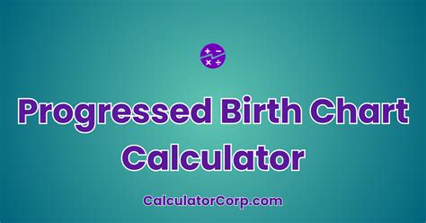 Progressed Chart Calculator