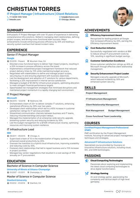 Project Manager Resume Templates