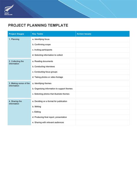 Project Planning Templates
