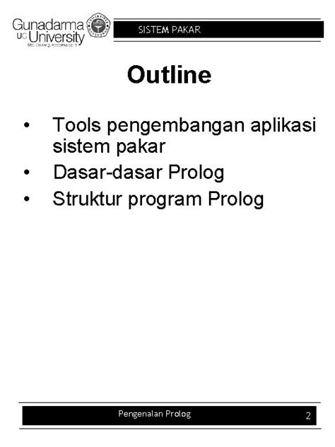 Prolog Sistem Pakar