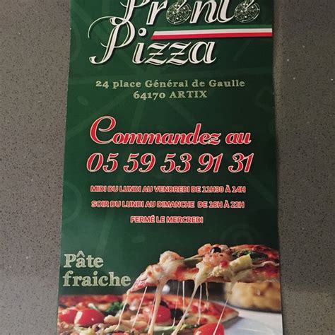 Pronto Pizzas à Artix