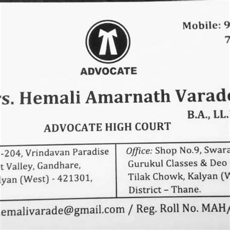 Property Lawyer/Legal Services in Kalyan West - Advocate Hemali Varade