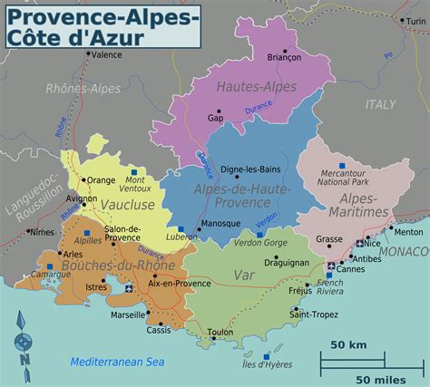 Provence France Map