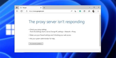 Proxy Server Not Responding Windows 1.0