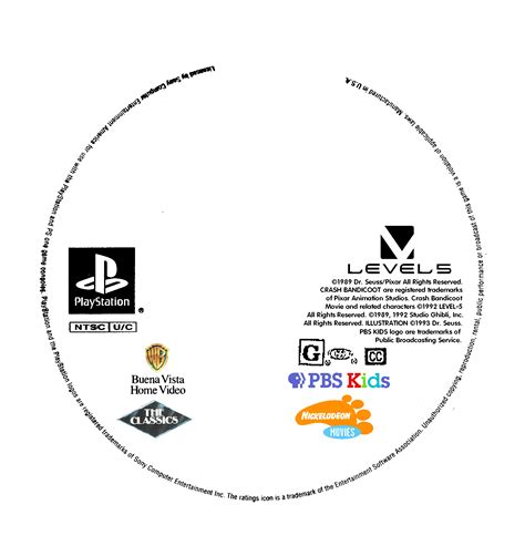 Ps1 Disc Template