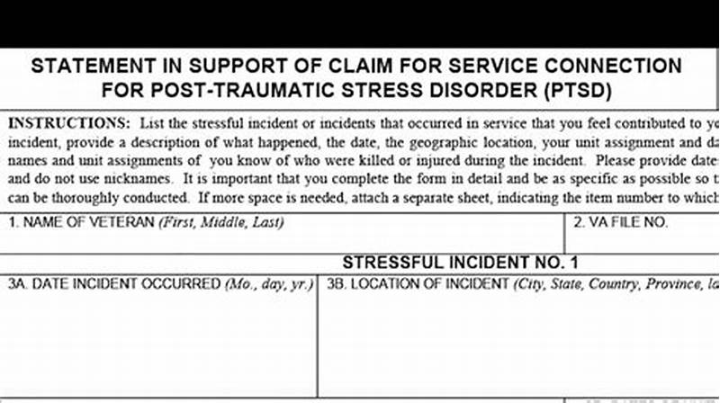 Ptsd Claim Example