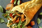 Puff Pastry Cones Filled with Salad