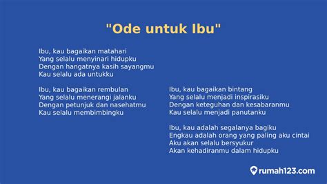 Puisi Ode