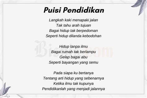 Puisi Pendidikan