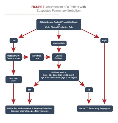 Pulmonary Embolism Chart