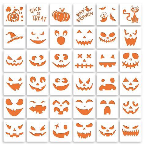 Pumpkin Carving Faces Templates