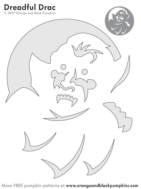 Pumpkin Carving Templates Vampire