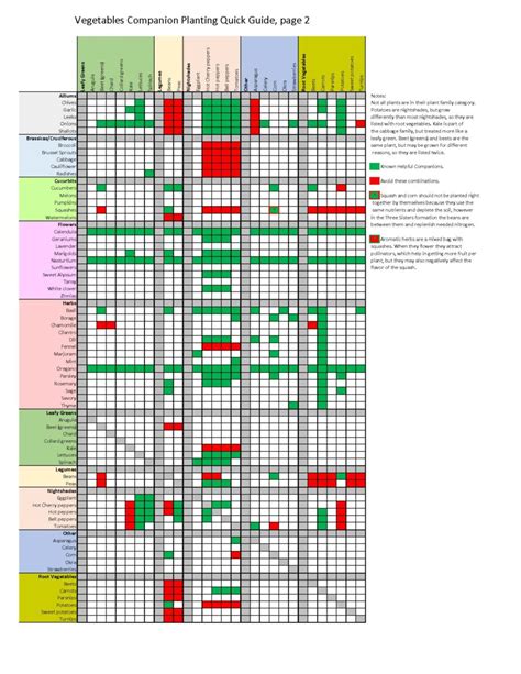 Pumpkin Companion Planting Chart