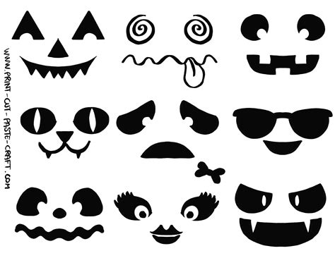 Pumpkin Faces Templates For Free