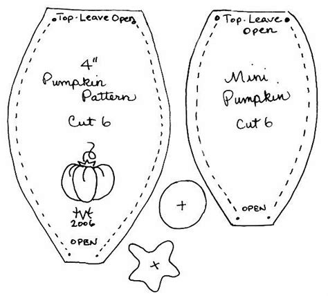 Pumpkin Sewing Template