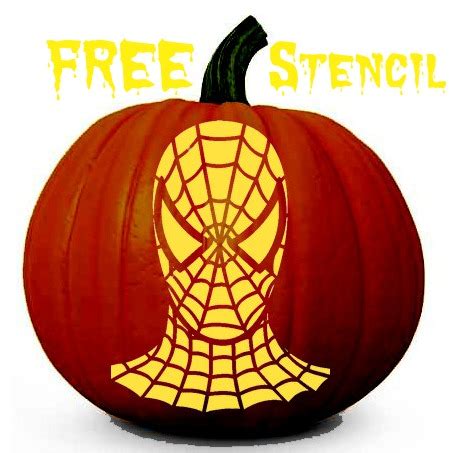 Pumpkin Spiderman Template