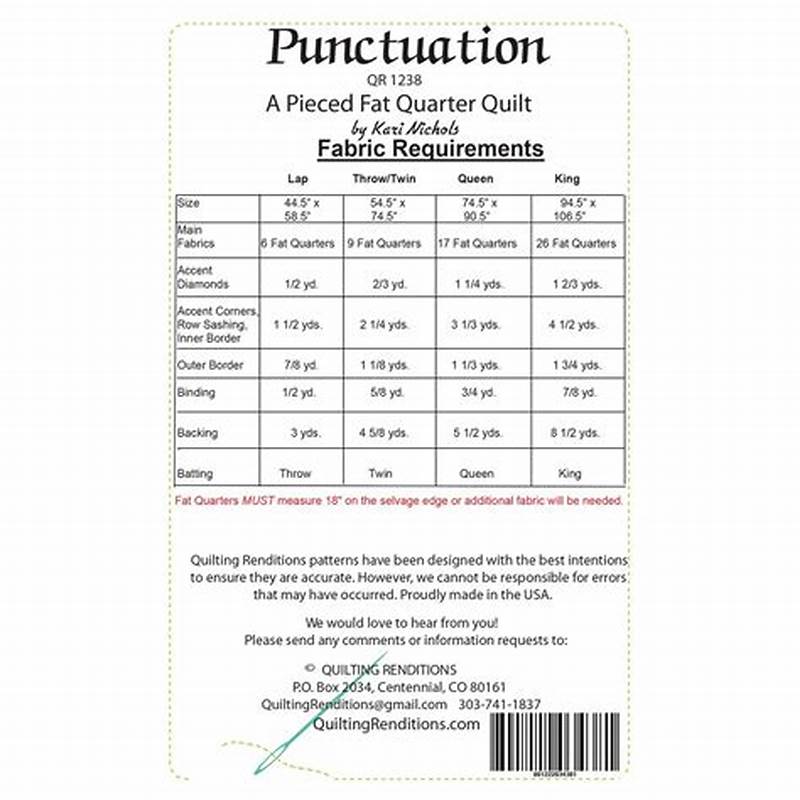 Punctuation Quilt Pattern