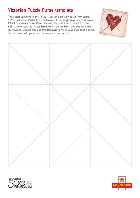 Puzzle Purse Template