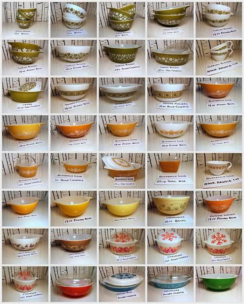 Pyrex Patterns Chart