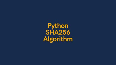 Python with Hash SHA256