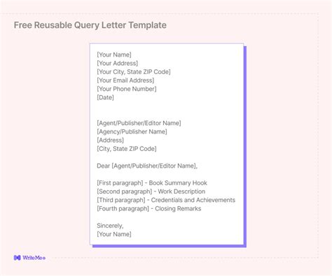 Query Letter Template