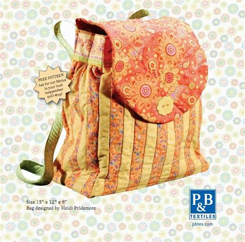 Quilted Backpack Pattern