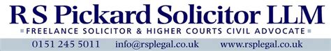 R S Pickard Solicitor LLM