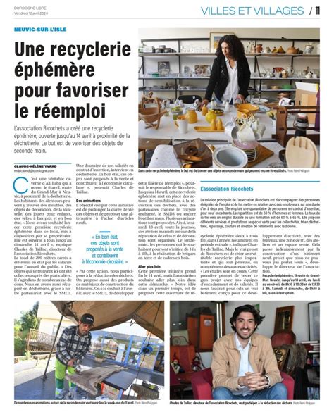 RECYCLERIE à Neuvic