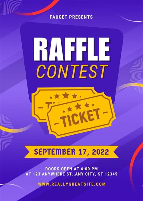 Raffle Flyer Template Word