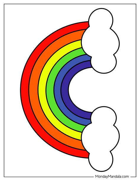 Rainbow Templates Printable