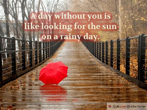 Rainy Day Love Quotes