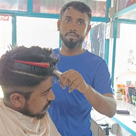 Raju hair cutting