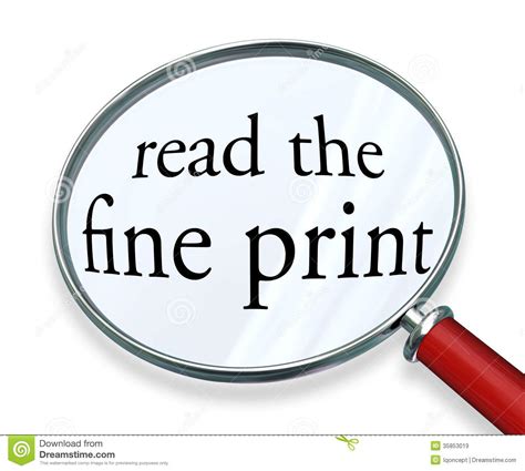 Read the Fine Print