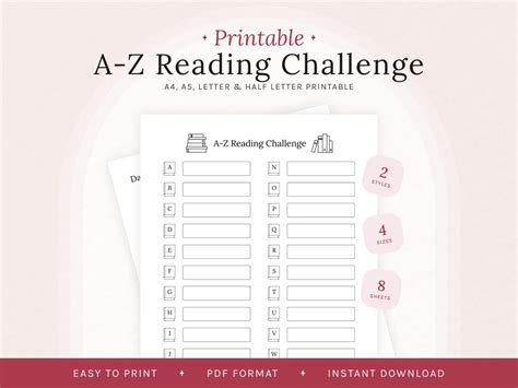 Reading Challenge Template