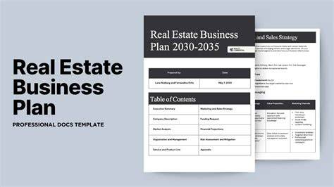 Real Estate Business Plan Templates