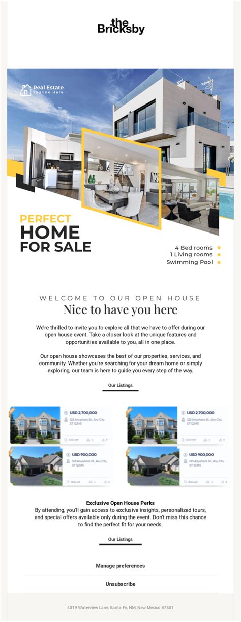 Real Estate Email Templates