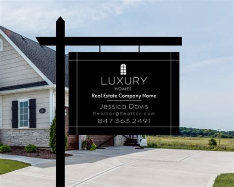 Real Estate Yard Sign Template