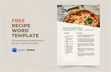 Recipe Template Word Free Download