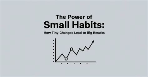 Reclaiming the Power of Small Changes