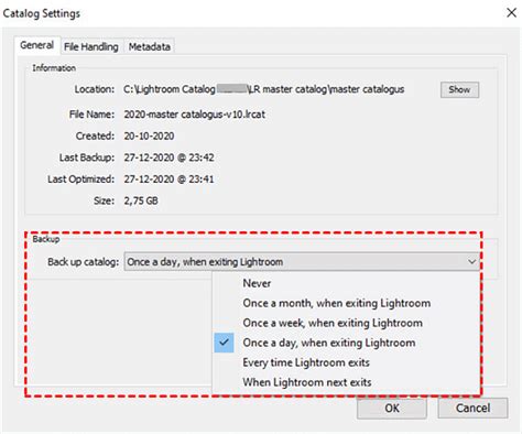 Recover Lightroom Catalog From Backup