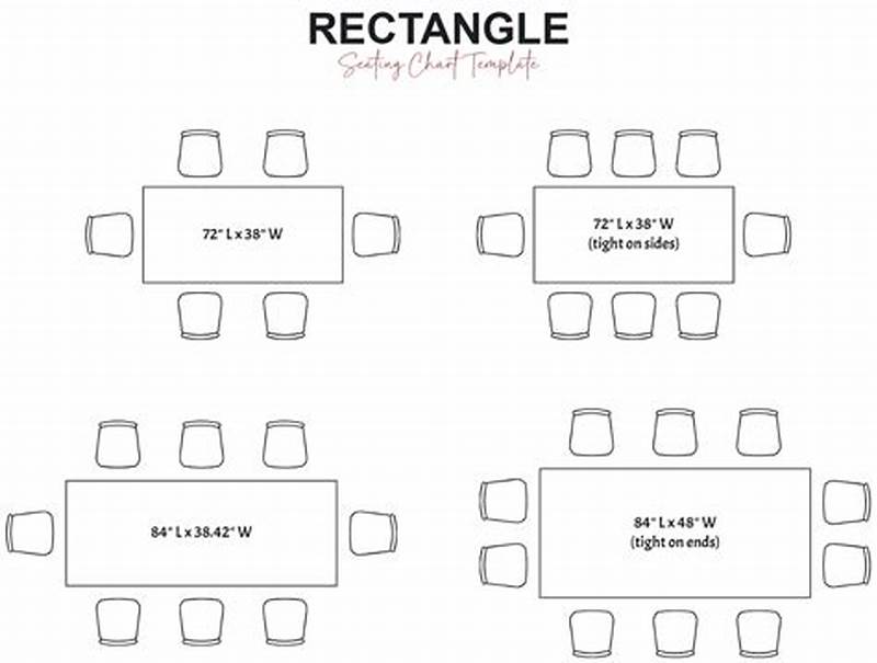 Rectangle Table Seating Chart