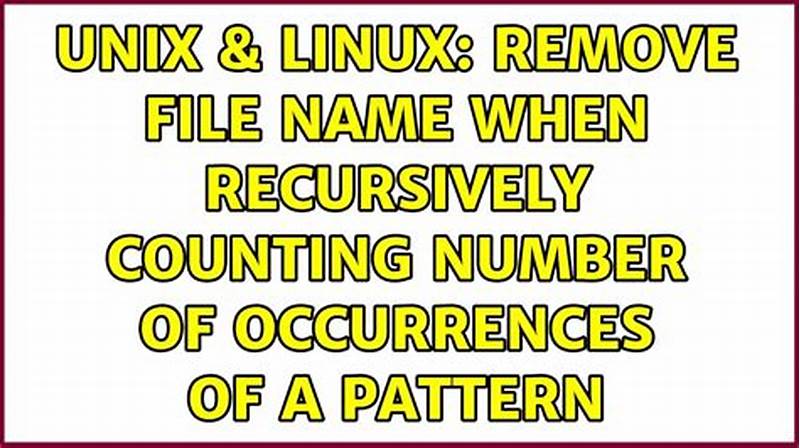 Recursively Delete Files Matching Pattern Linux