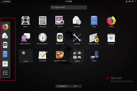 Red Hat Linux GUI