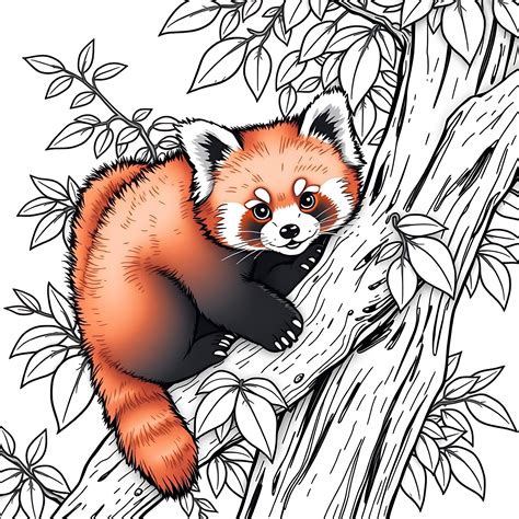 Red Panda Printable