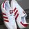 Red and White Adidas Shoes