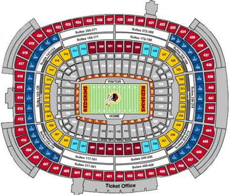 Redskins Stadium Seating Chart