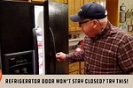Refrig Door Won't Stay Closed