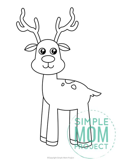 Reindeer Template Printable Free